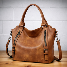 Damen Alltag Handtasche aus Kunstleder – Braun