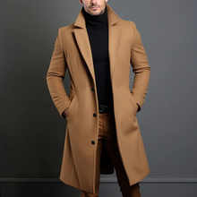 Herren Wintermantel | Slim Fit Langer Mantel – Braun