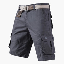 Cargoshorts mit Gürtel und Taschen - für Herren im Freizeitstil – Grau