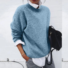 Unisex Pullover | Klassisches Design | Ultrazarter Feinstrick – Blau