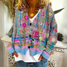 Hannah | Kuscheliger farbenfroher Pullover – Blau