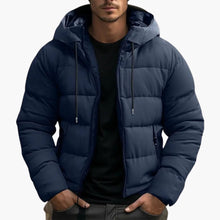 Luca | Ultra-warme Gefütterte Winterjacke – Dunkelblau