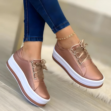 Glennis - Elegante Plateau Sneaker | Stylische Plateau Sneaker Bequem für Damen – Beige