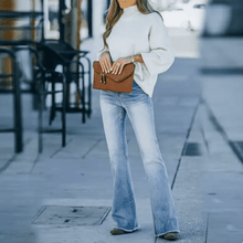Damen Slim Fit High Waist Jeans – Hellblau
