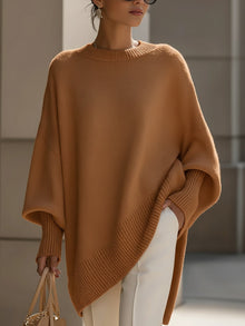 Ayesatu - Oversize Pullover MitLockerer Passform – Braun