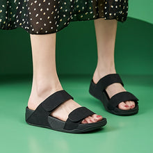 Tiffany - Bequeme Slipper Sandalen zum Reinschlüpfen – Schwarz