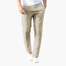 Herren Sommerhose mit Kordelzug und Seitentaschen – Beige