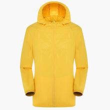 Trenchcoat mit Kapuze für Unisex – Gelb