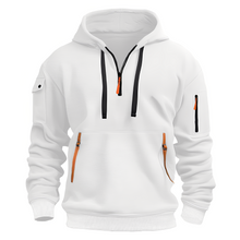 Burton - Moderner Hoodie mit halbem Reißverschluss – Weiß