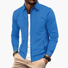Ben | Leichte Herren-Übergangsjacke mit Reißverschluss – Blau