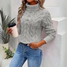 Raven - Der Pullover aus gedrehtem Strick für Damen – Grau