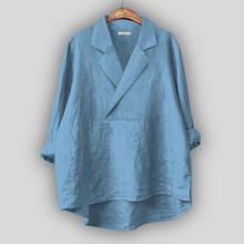 Sabine - Linen Blouse – Blau