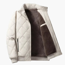 Oliver | Jacke mit Stehkragen und Diamantmuster – Weiß