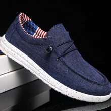 Stilvolle Canvas-Loafer für Herren - Milan – Dunkelblau