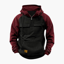 Bernd | Half-Zip Hoodie – Rot