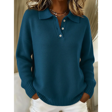 Venera - Gemütlicher Bequemer Pullover – Dunkelblau