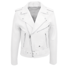 Brandon - Herren-Motorradjacke mit vielen Taschen – Weiß