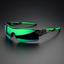 VeloShade – Verspiegelte Rundum Schützende Sport Fahrradsonnenbrille – Smaragdgrau