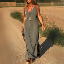Maeve | Maxikleid für mühelosen Komfort – Grün