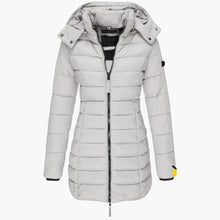 Melina | Daunenjacke mit Kapuze – Grau