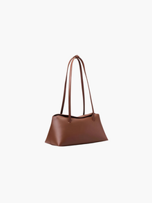 Satteltasche mit floralem Gingham-Muster – Espresso