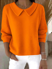 Frieda | Klassischer Pullover – Orange