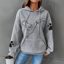 Damen Pullover | Kapuzenpullover mit Aufdruck – Grau