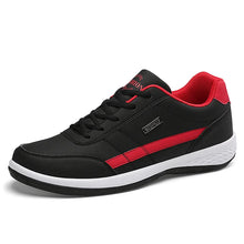 Hedion | Herren neue Mode Freizeit Turnschuhe – Schwarz Rot