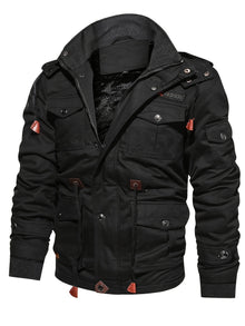 Kenny - Winter Jacke Mit Mehreren Taschen – Schwarz
