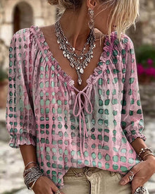 Bastila - Lässige Bluse MIT Polka Dots – Rosa