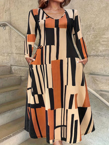 Polly® | Plus-Size-Kleid mit Taschen – Khaki