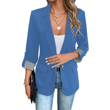 Rigieta - Lässiger Zweireiher Blazer – Blau