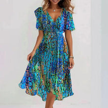 Cirae - Soft-Touch-Sommerkleid – Blau