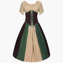 Klassisches Dirndl kleid mit Puffärmeln für Damen - Oktoberfest 2025 – Beige