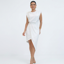 Liora - Asymmetrisches Premium-Kleid – Weiß