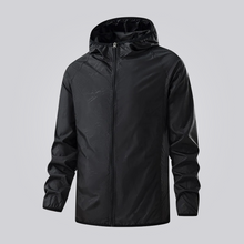 Damen wasserdichte Windjacke – Schwarz
