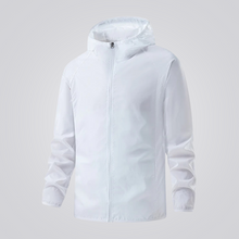 Damen wasserdichte Windjacke – Weiß
