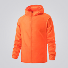 Damen wasserdichte Windjacke – Orange