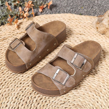 Abigail | Gepolstert Riemchen Sandalen – Khaki