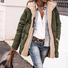 Norlina | Wendbare Jacke mit Fleecefutter – Grün
