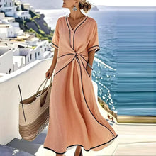 Athena™ - Stilvolles, figurbetontes Kleid – Orange