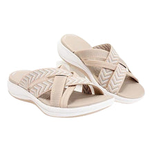 Nora | Konturiertes Fußbett Fußgewölbestütze Sandalen – Beige
