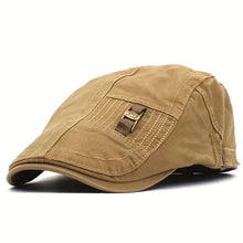 Nikolai – Verstellbare Baumwoll Baskenmütze – Khaki