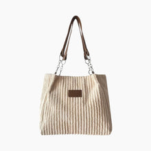 Stylische Umhängetasche mit großem Stauraum – Beige