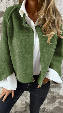Keylah - Elegante Strick Jacke – Grün
