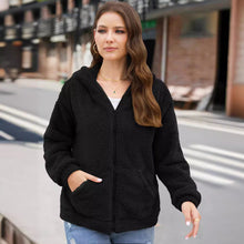 Damen-Fleecejacke mit Reißverschluss - Nayara – Schwarz
