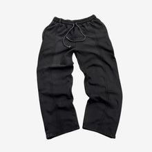 Nils | Retro Splicing Oversized Sweatpants – Schwarz