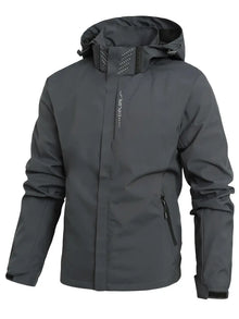 Norberto – Wasserdichte Jacke Mit Langen Ärmeln – Grau