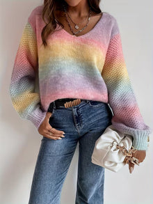 Errin – Strick Pullover Mit Farbverlauf – Mehrfarbig
