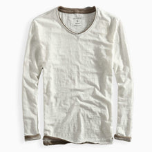 Frederick | Premium Langarmshirt – Weiß